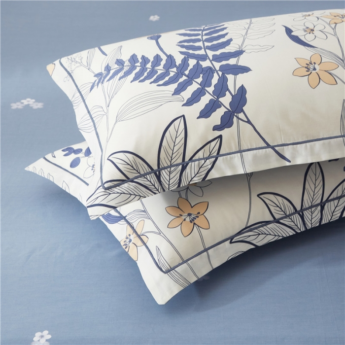 91家纺网 家纺一手货源 找家纺 沐白家居 2023全棉13376全棉印花四件套 晴朗