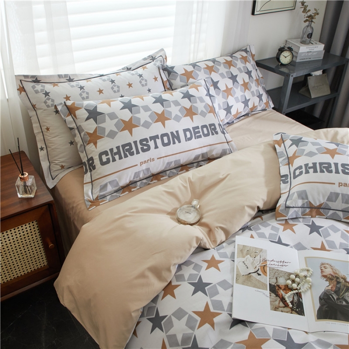 91家纺网 家纺一手货源 找家纺 沐白家居 2023全棉13376全棉印花四件套 星仕