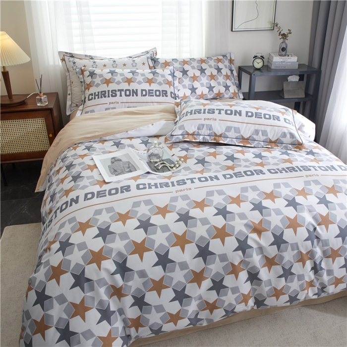 91家纺网 家纺一手货源 找家纺 沐白家居 2023全棉13376全棉印花四件套 星仕