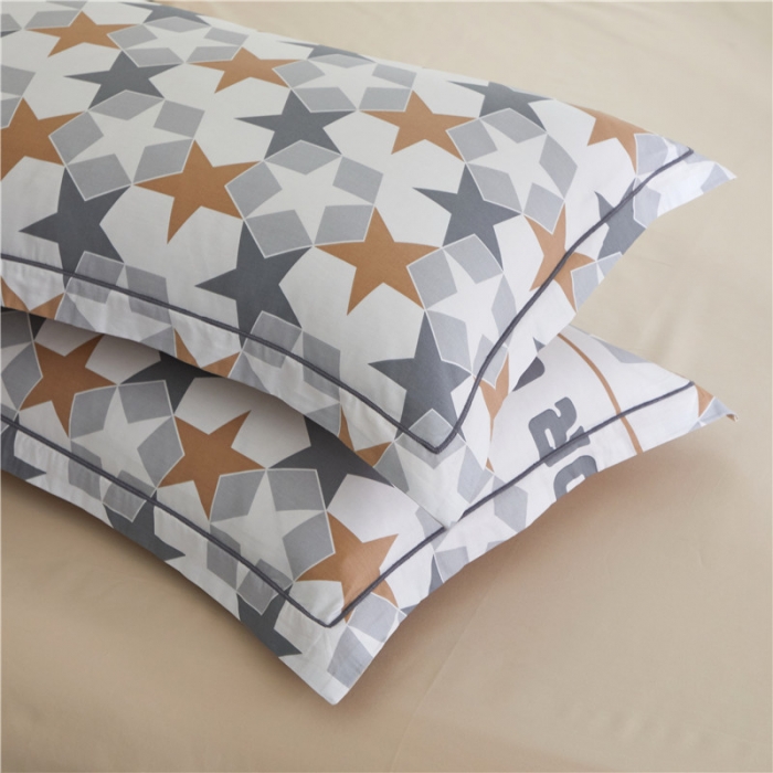 91家纺网 家纺一手货源 找家纺 沐白家居 2023全棉13376全棉印花四件套 星仕