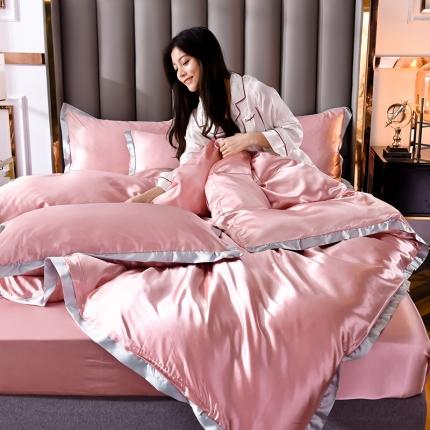 91家纺网 家纺一手货源 找家纺 （总）经年 2023新款初见系列好面料水洗真丝天丝四件套