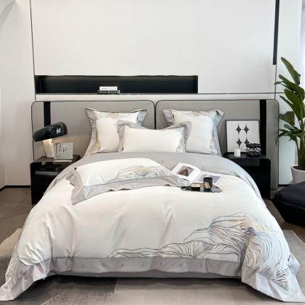 91家纺网 家纺一手货源 找家纺 （总）品家居2025新款全棉长绒棉四件套