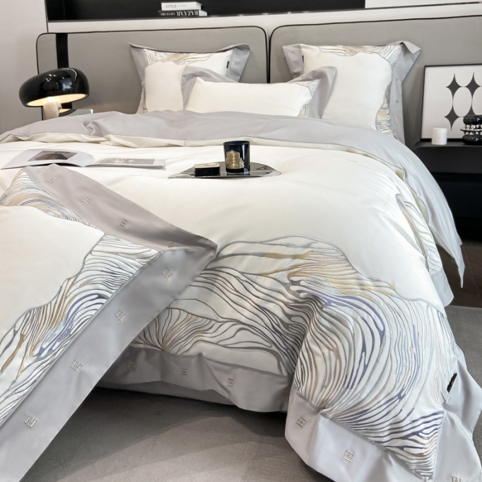 91家纺网 家纺一手货源 找家纺 （总）品家居2025新款全棉长绒棉四件套