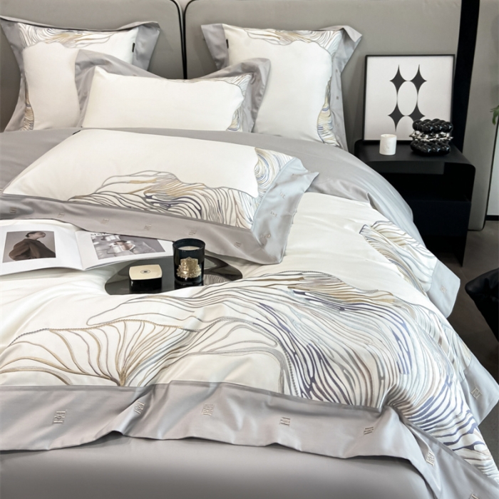 91家纺网 家纺一手货源 找家纺 （总）品家居2025新款全棉长绒棉四件套