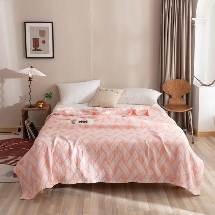 91家纺网 家纺一手货源 找家纺 朴尔家纺 2023新款塞尚风格水洗全棉三层毛巾 格里尼-粉