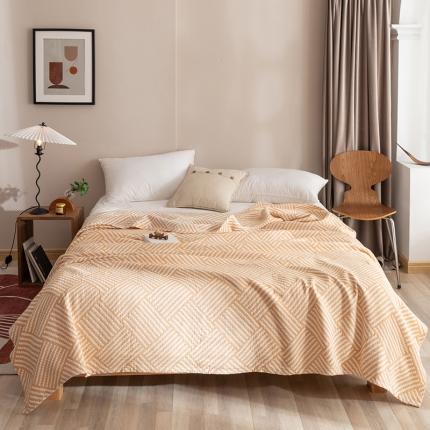 91家纺网 家纺一手货源 找家纺 朴尔家纺 2023新款塞尚风格水洗全棉三层毛巾 慕斯-黄