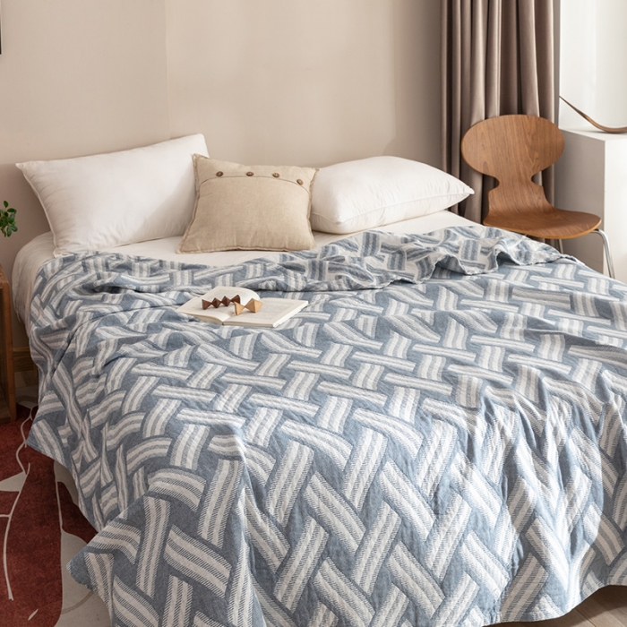 91家纺网 家纺一手货源 找家纺 朴尔家纺 2023新款塞尚风格水洗全棉三层毛巾 格里尼-灰