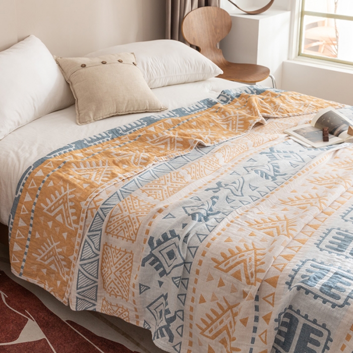 91家纺网 家纺一手货源 找家纺 朴尔家纺 2023新款塞尚风格水洗全棉三层毛巾 西雅图-兰