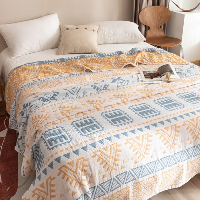 91家纺网 家纺一手货源 找家纺 朴尔家纺 2023新款塞尚风格水洗全棉三层毛巾 西雅图-兰