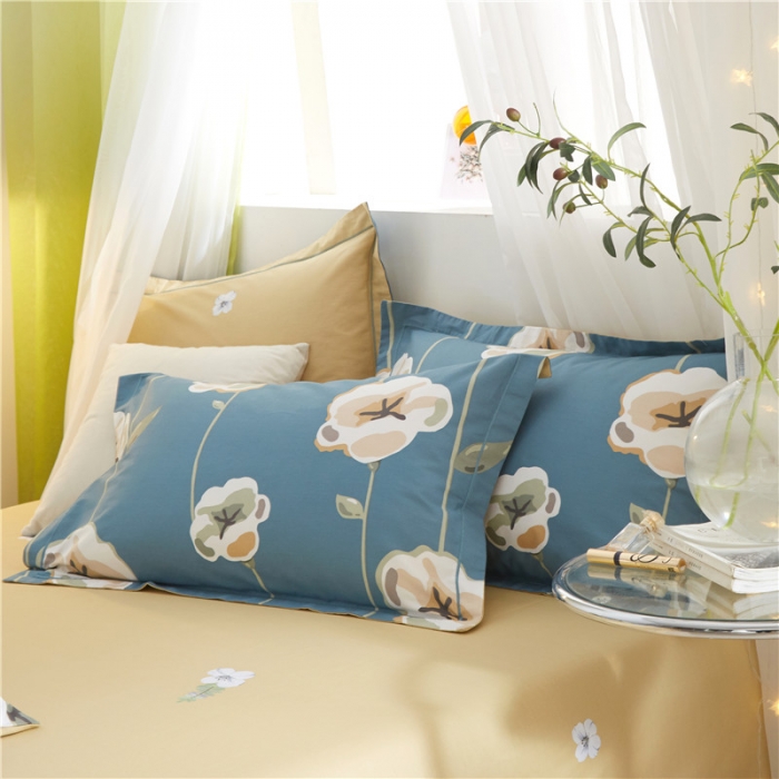 91家纺网 家纺一手货源 找家纺 沐白家居 2023全棉13376全棉印花四件套 芭提雅