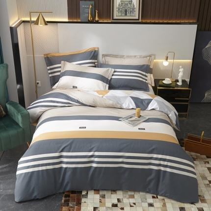 沐白家居 2023全棉13376全棉印花四件套 达斯