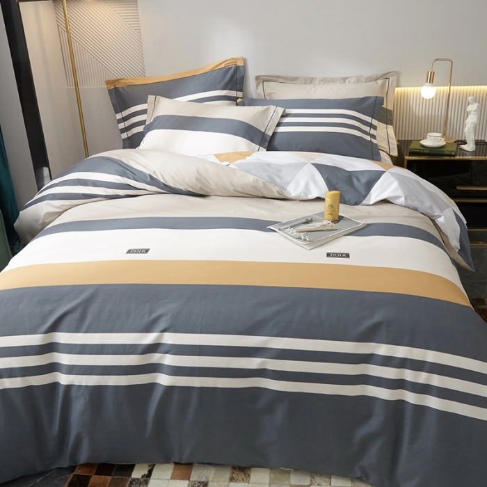 91家纺网 家纺一手货源 找家纺 沐白家居 2023全棉13376全棉印花四件套 达斯