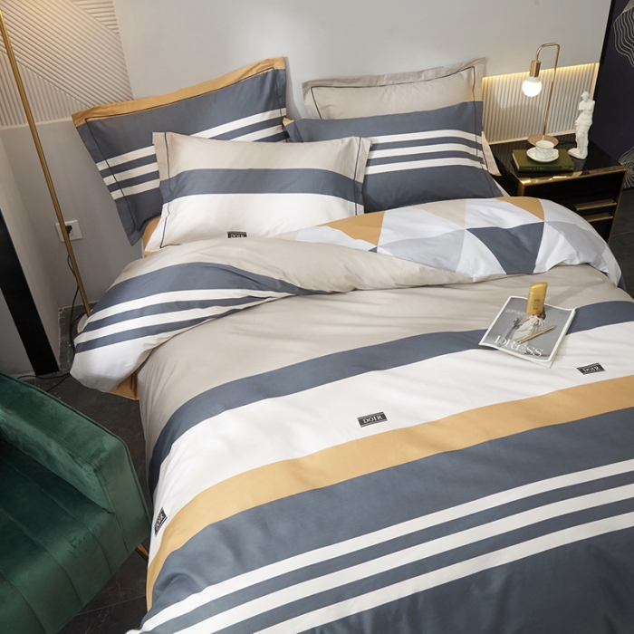 91家纺网 家纺一手货源 找家纺 沐白家居 2023全棉13376全棉印花四件套 达斯