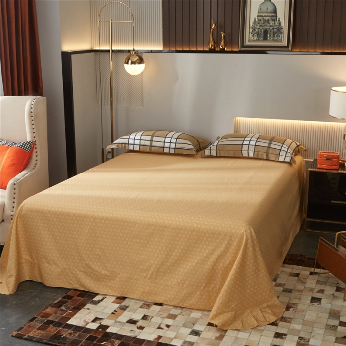 91家纺网 家纺一手货源 找家纺 沐白家居 2023全棉13376全棉印花四件套 经典北欧