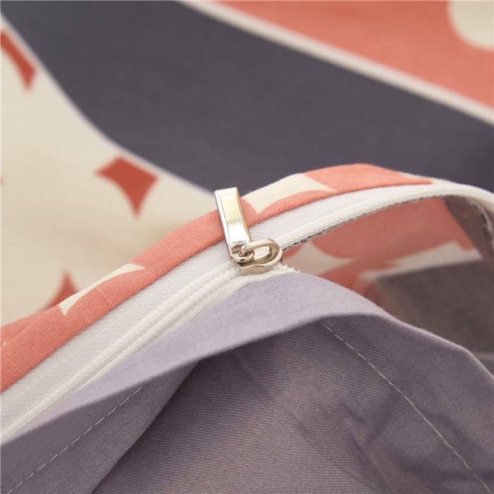 91家纺网 家纺一手货源 找家纺 沐白家居 2023全棉13376全棉印花四件套 小甜心