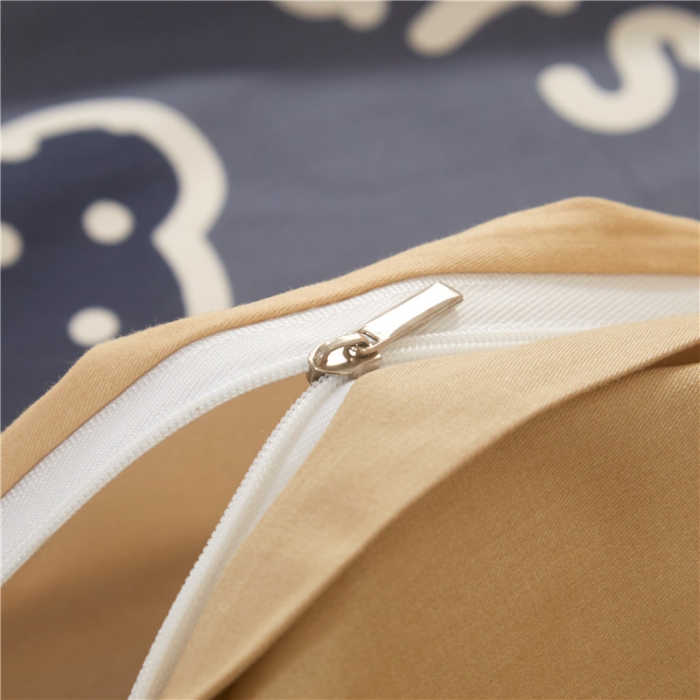 91家纺网 家纺一手货源 找家纺 沐白家居 2023全棉13376全棉印花四件套 熊可心