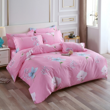 91家纺网 家纺一手货源 找家纺 （总）新款12868全棉学生宿舍三件套卡通纯棉四件套