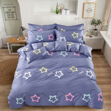 91家纺网 家纺一手货源 找家纺 （总）新款12868全棉学生宿舍三件套卡通纯棉四件套