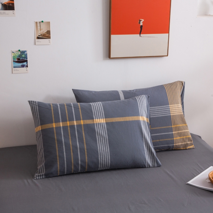 91家纺网 家纺一手货源 找家纺 （总）千姿梦 全棉色织水洗无印学生三件套纯棉单品床单被套床笠良品四件套