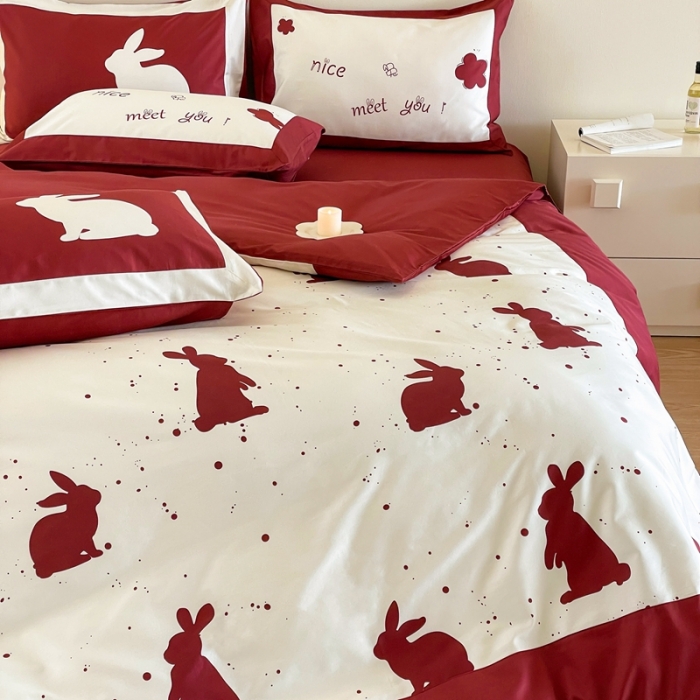 91家纺网 家纺一手货源 找家纺 （总）优然居 2023新款很高兴遇见你系列-遇见兔