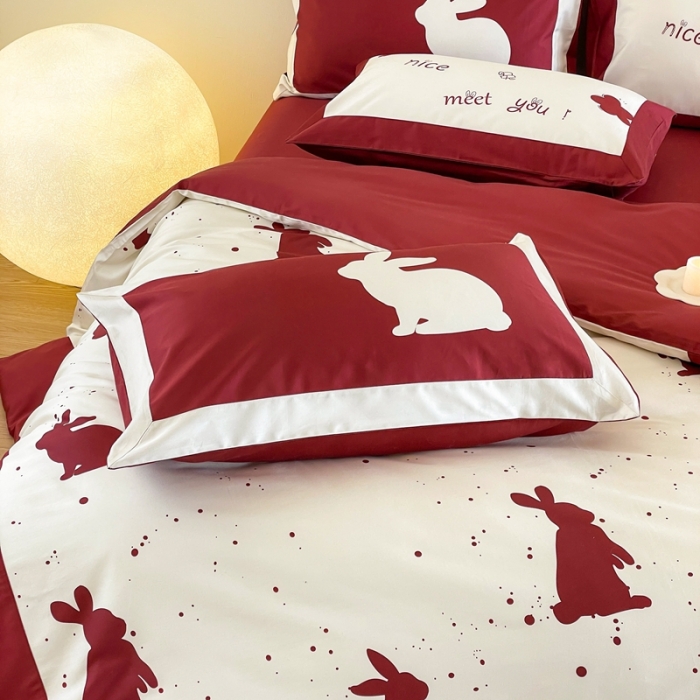 91家纺网 家纺一手货源 找家纺 （总）优然居 2023新款很高兴遇见你系列-遇见兔