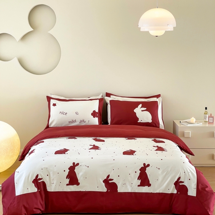 91家纺网 家纺一手货源 找家纺 （总）优然居 2023新款很高兴遇见你系列-遇见兔