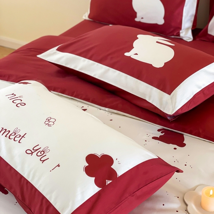 91家纺网 家纺一手货源 找家纺 （总）优然居 2023新款很高兴遇见你系列-遇见兔