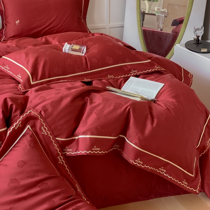 91家纺网 家纺一手货源 找家纺 （总）优然居 2023新款100支长绒棉贡缎提花刺绣系列