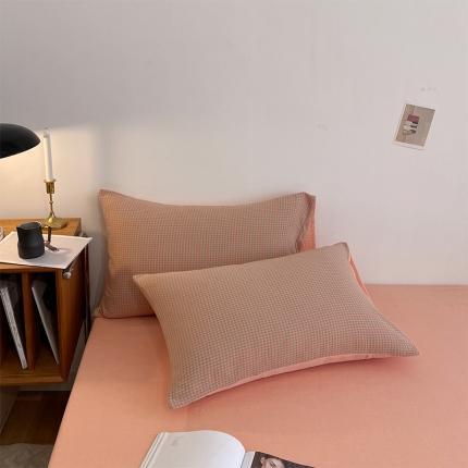 91家纺网 家纺一手货源 找家纺 （总）春皖家纺 2023新款拼角提花系列枕套