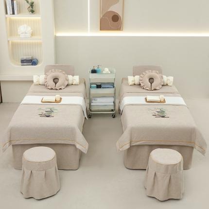 91家纺网 家纺一手货源 找家纺 （总）莉人坊 2023新款棉麻佳颜小鹿 床罩