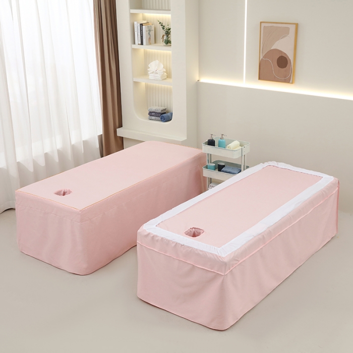 91家纺网 家纺一手货源 找家纺 莉人坊 2023新款棉麻佳颜小鹿 床罩 佳颜小鹿 粉色