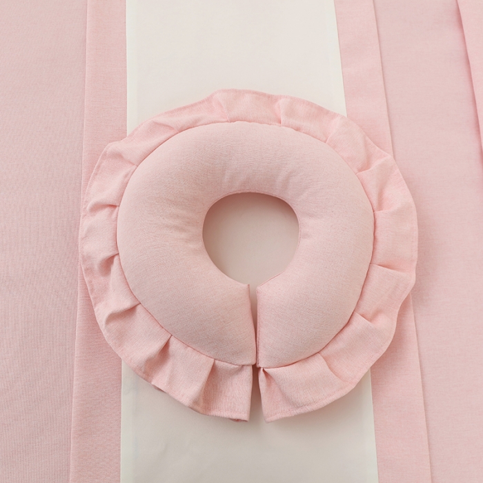 91家纺网 家纺一手货源 找家纺 莉人坊 2023新款棉麻佳颜小鹿 床罩 佳颜小鹿 粉色