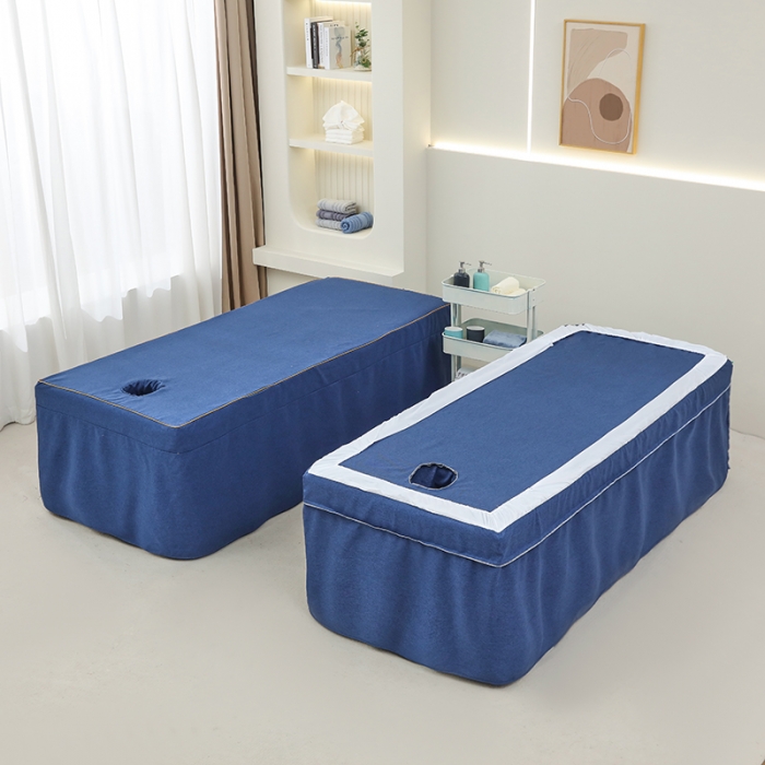 91家纺网 家纺一手货源 找家纺 莉人坊 2023新款棉麻佳颜小鹿 床罩 佳颜小鹿 海蓝