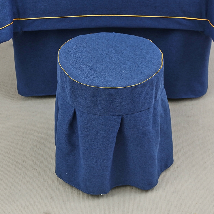 91家纺网 家纺一手货源 找家纺 莉人坊 2023新款棉麻佳颜小鹿 床罩 佳颜小鹿 海蓝