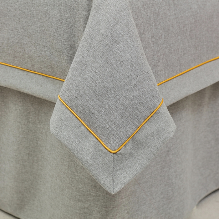 91家纺网 家纺一手货源 找家纺 莉人坊 2023新款棉麻佳颜小鹿 床罩 佳颜小鹿 灰色