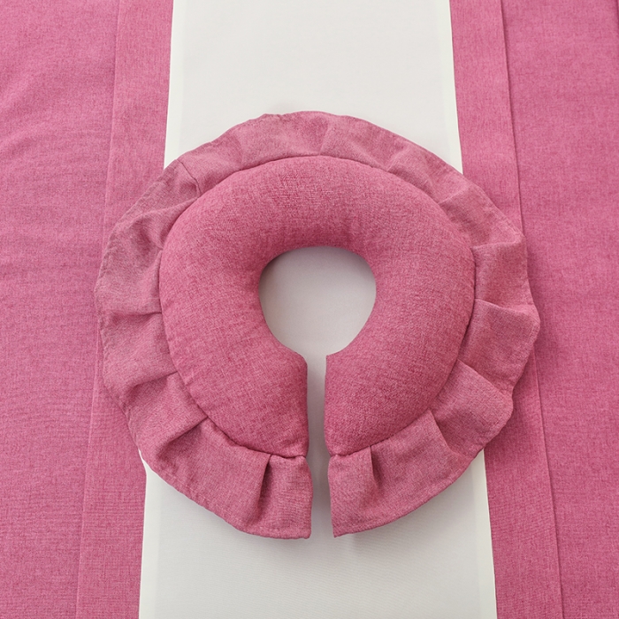 91家纺网 家纺一手货源 找家纺 莉人坊 2023新款棉麻佳颜小鹿 床罩 佳颜小鹿 酒红