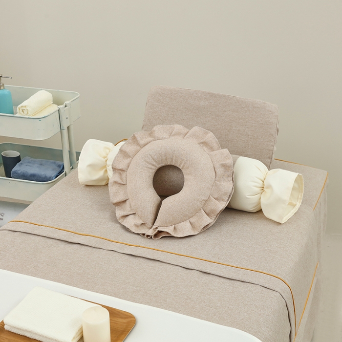 91家纺网 家纺一手货源 找家纺 莉人坊 2023新款棉麻佳颜小鹿 床罩 佳颜小鹿 驼色