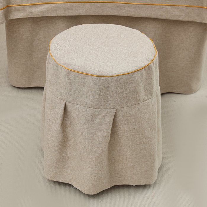 91家纺网 家纺一手货源 找家纺 莉人坊 2023新款棉麻佳颜小鹿 床罩 佳颜小鹿 驼色