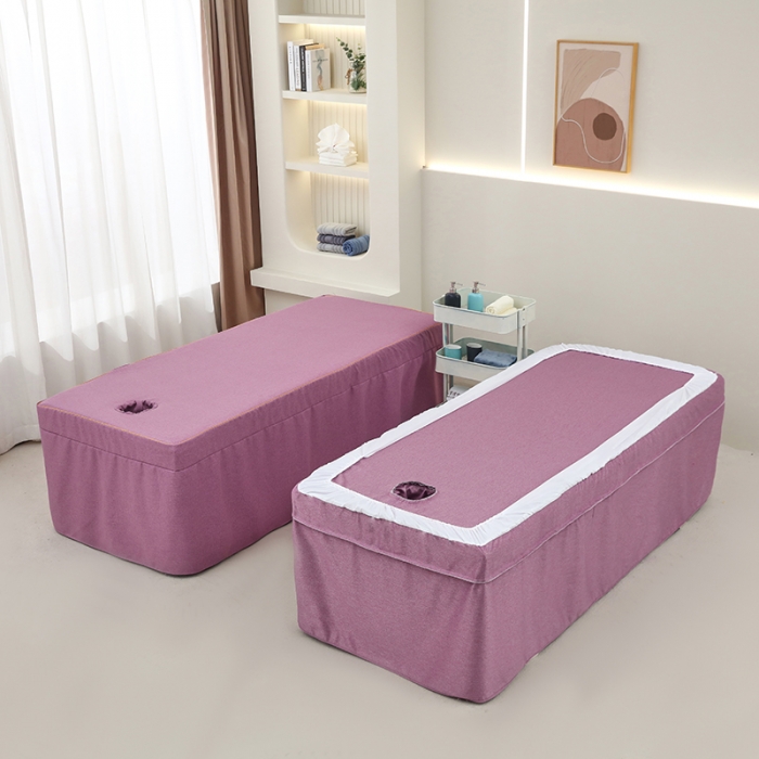 91家纺网 家纺一手货源 找家纺 莉人坊 2023新款棉麻佳颜小鹿 床罩 佳颜小鹿 紫色