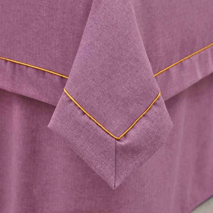 91家纺网 家纺一手货源 找家纺 莉人坊 2023新款棉麻佳颜小鹿 床罩 佳颜小鹿 紫色