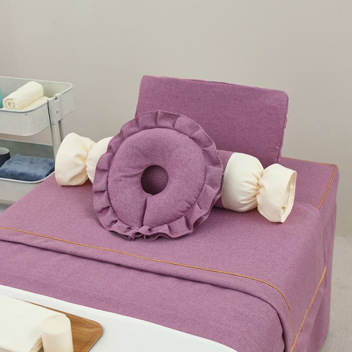 91家纺网 家纺一手货源 找家纺 莉人坊 2023新款棉麻佳颜小鹿 床罩 佳颜小鹿 紫色