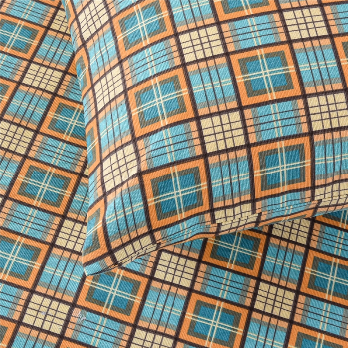 91家纺网 家纺一手货源 找家纺 韩后2025新款粗布印花床单枕套三件套田园格调