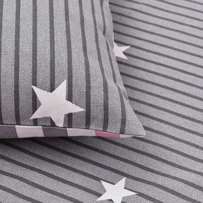 91家纺网 家纺一手货源 找家纺 韩后2025新款粗布印花床单枕套三件套ME