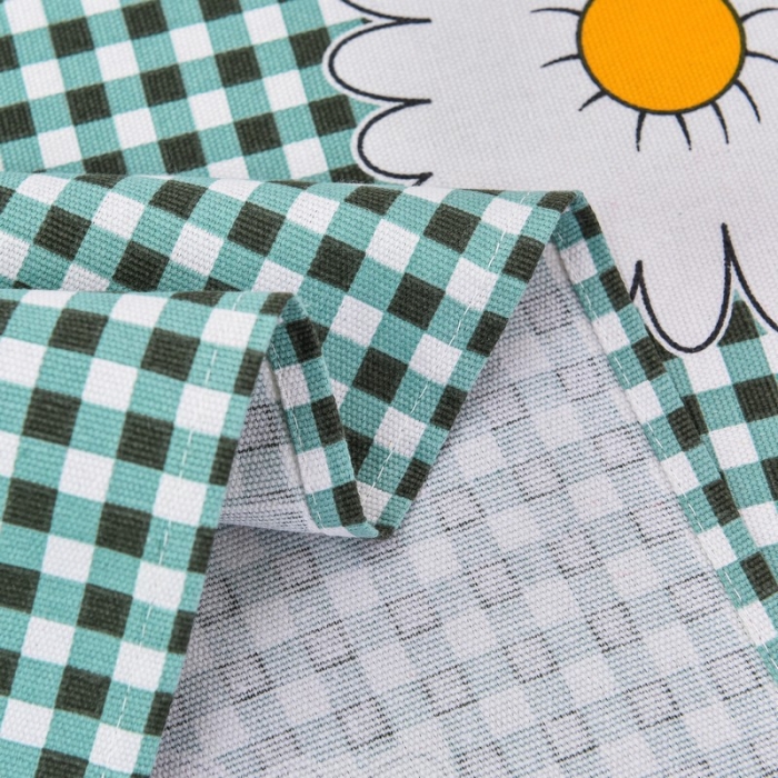 91家纺网 家纺一手货源 找家纺 韩后2025新款粗布印花床单枕套三件套雏菊