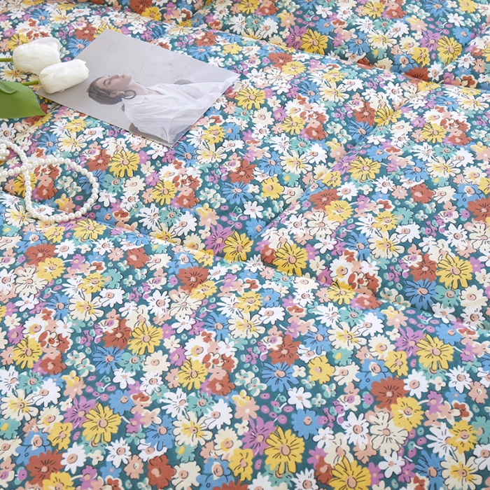 91家纺网 家纺一手货源 找家纺 一米阳光 2023新款纯棉蕾丝豆豆被被子被芯 南笙