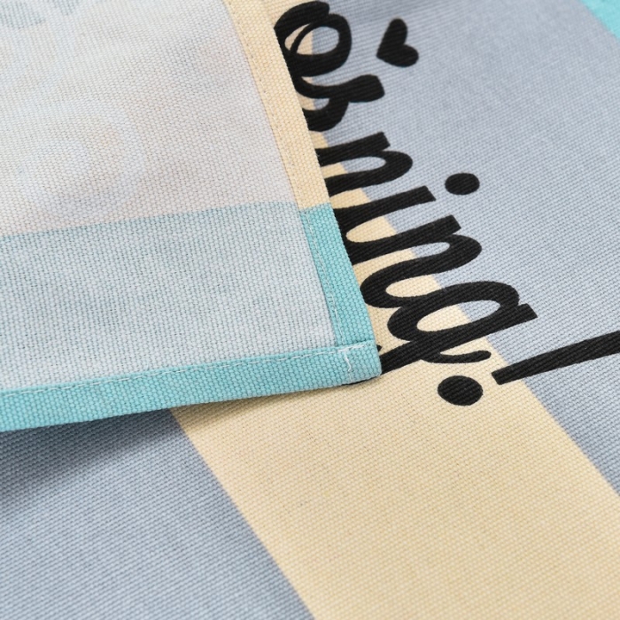 91家纺网 家纺一手货源 找家纺 韩后2025新款粗布印花床单枕套三件套早安-绿