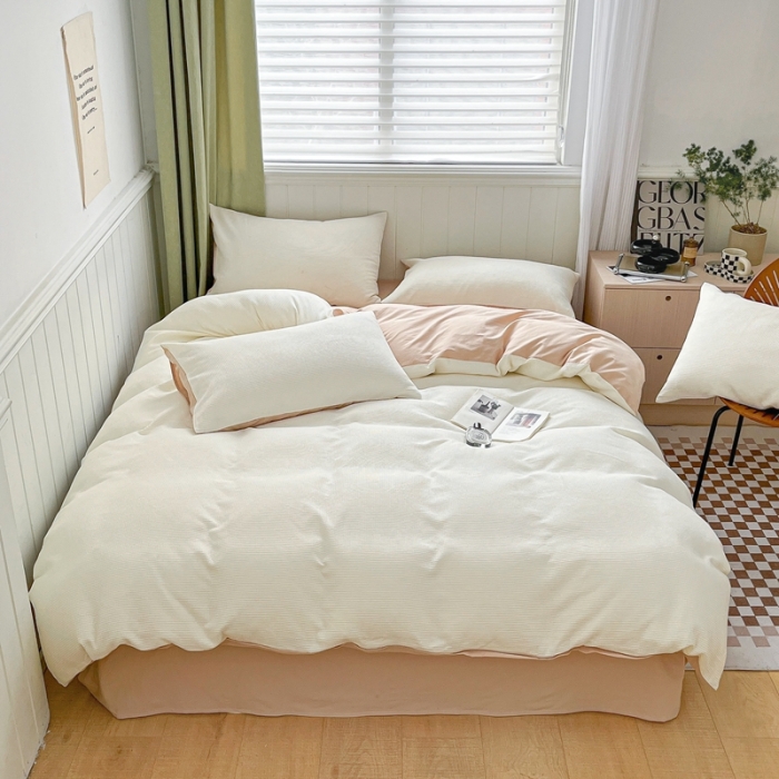 91家纺网 家纺一手货源 找家纺 （总）佰亿莱 2024新款AB版全棉华夫格水洗棉单被套