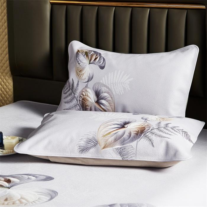 91家纺网 家纺一手货源 找家纺 头层彩绘牛皮席 凉席t头层牛皮 牛皮席工厂直销  设计师款