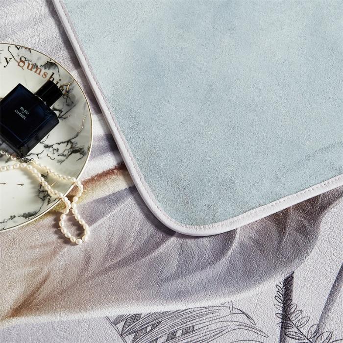 91家纺网 家纺一手货源 找家纺 头层彩绘牛皮席 凉席t头层牛皮 牛皮席工厂直销  设计师款