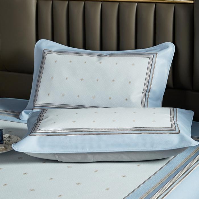 91家纺网 家纺一手货源 找家纺 头层彩绘牛皮席 凉席 牛皮席工厂直销  设计师款